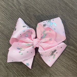 Pink unicorn jojo bow